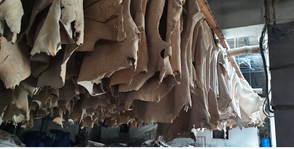 Artisan workshop interior at ANF Leather Company